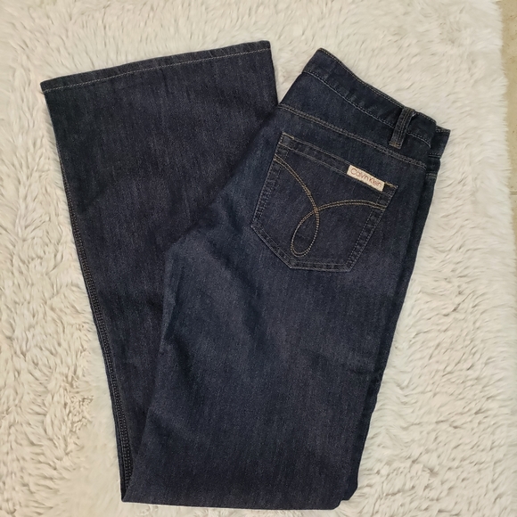 Calvin Klein Size 8 Wide Leg Blue - Picture 14 of 17